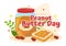 National Peanut Butter Day Vector Illustration on 24 January with Jar of Peanuts Butters for Poster or Banner in Flat Cartoon