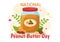 National Peanut Butter Day Vector Illustration on 24 January with Jar of Peanuts Butters for Poster or Banner in Flat Cartoon