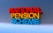 national pension scheme on blue