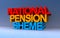 national pension sheme on blue