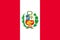 National Peru flag vector illustration