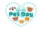 National Pet Day Vector Illustration on April 11 with Cute Pets of Cats and Dogs for Celebrate your Animal Companion