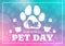 National Pet Day Vector Illustration on April 11 with Cute Pets of Cats and Dogs for Celebrate your Animal Companion