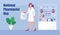 National Pharmacist Day is celebrated in January 12. Healthcare concept vector. Pharmacy seller is working in drugstore