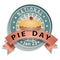 National Pie Day Sign and Badge Vector Illustration