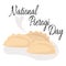 National Pierogi Day, Idea for poster, banner or menu design, filled dough dish