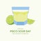 National Pisco Sour Day vector