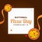 National Pizza Day Vector Design Template Background