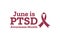 National PTSD Awareness Month concept. June. Template for background, banner, card, poster with text inscription. Vector