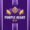 national purple heart day event background illustration