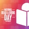 National Read A Book Day. September 6. Holiday concept. Template for background, banner, card, poster with text