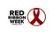 National Red Ribbon Week. October 23-31. Holiday concept. Template for background, banner, card, poster with text