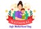 National Safe Motherhood Day Vector Illustration on 11 April with Pregnant Mother and Kids for the Healthcare of Women