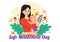 National Safe Motherhood Day Vector Illustration on 11 April with Pregnant Mother and Kids for the Healthcare of Women