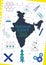 National Science Day Celebration in India Poster Flyer with Scientific cute illustrations of molecules, rocket, microscope