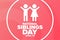 National Siblings Day. April 10. Holiday concept. Template for background, banner, card, poster with text inscription