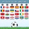 National Soccer Flags. Ready for your Design.