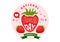 National Strawberry Day Vector Illustration on February 27 to Celebrate the Sweet Little Red Fruit in Flat Cartoon Background