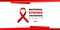 National stroke awareness month. Vector web banner for social media, poster, card, flyer. Text National stroke awareness month,