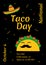 National taco day celebration cafe poster design