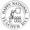 National Teacher Day Sign and Badge