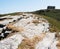 National Trust - View on Camelot Castle, Glebe Cliff, Tintagel, Cornwall, England