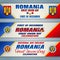 National unity day, celebration in Romania, web banners