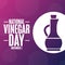 National Vinegar Day. November 1. Holiday concept. Template for background, banner, card, poster with text inscription