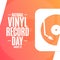 National Vinyl Record Day. August 12. Holiday concept. Template for background, banner, card, poster with text
