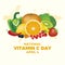 National Vitamin C Day vector illustration
