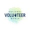 National volunteer month concept in flat style