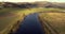 National Wallace Monument Flying North East above River Forth