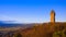 The National Wallace Monument is a tower standing on the shoulder of the Abbey Craig, a hilltop overlooking Stirling in Scotland