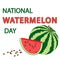 National Watermelon Day card