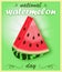 national watermelon day poster