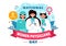 National Women Physicians Day Vector Illustration on February 3 to Honor Female Doctors Across the Country in Flat Cartoon