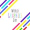 National world graphics day greeting card