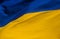 National yellow blue flag of Ukraine