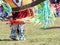 Native American Dancer with Ribbon Shawl and Butterfly Mocassins