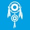 Native american dreamcatcher icon white