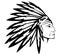 Native American Indian chief vector