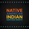 Native American Indian Heritage Month - November - square banner with colorful text on dark background. Building bridges