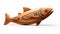 Native American-inspired Wood Carving Of A Fish