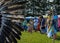 Native American Micmac Dance with Spectators