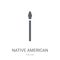 Native American Spear icon. Trendy Native American Spear logo co