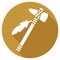 Native american tomahawk icon vector illustration