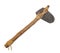 Native American war hammer isolated