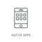 Native apps linear icon. Modern outline Native apps logo concept