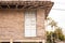 Native house hut in cane and wooden door latin america