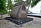 Native hut at Pu`uhonua o Honaunau the Place of Refuge Big Island of Hawaii